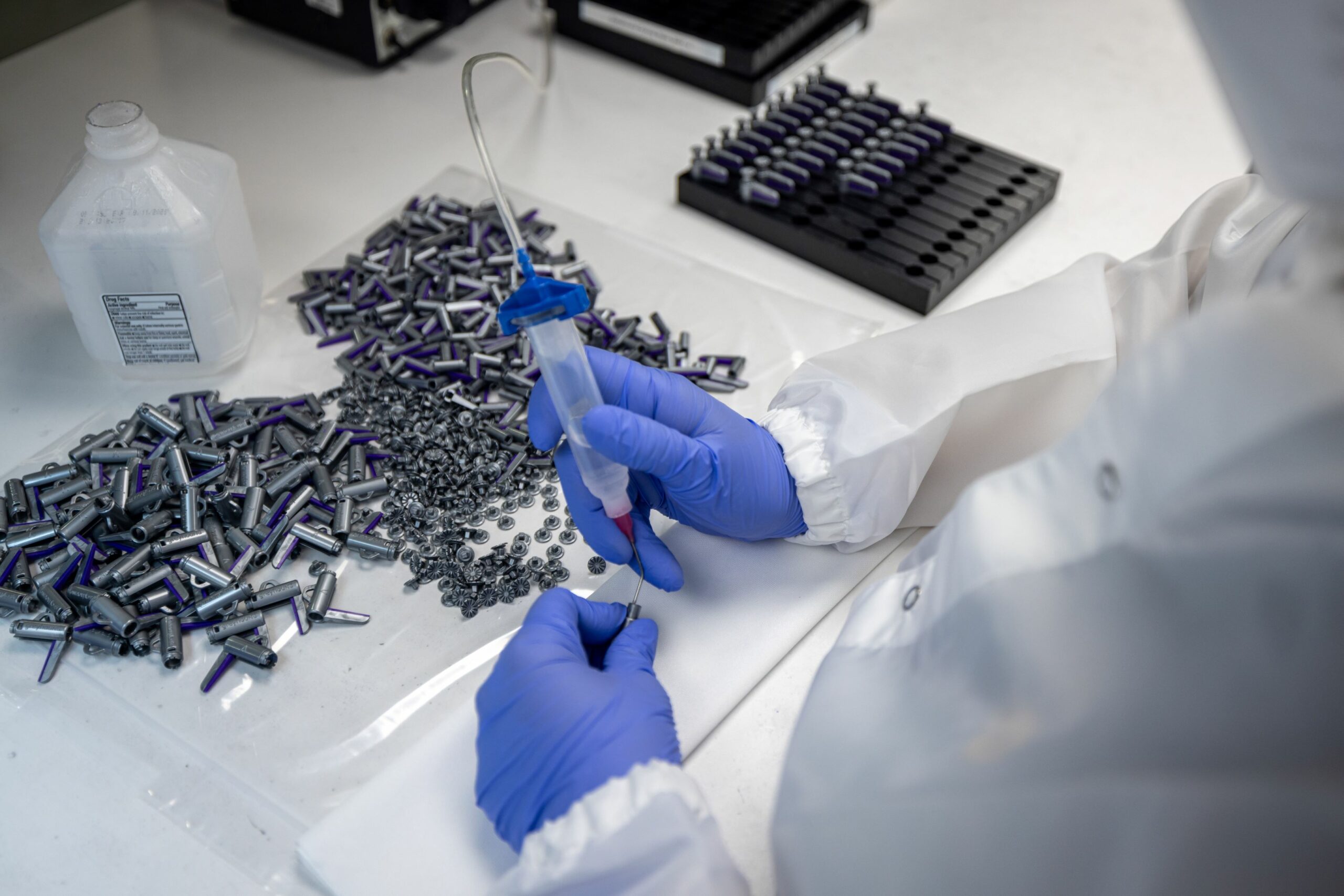 Wright Employee Works in Cleanroom